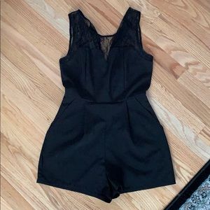 Fancy lace romper